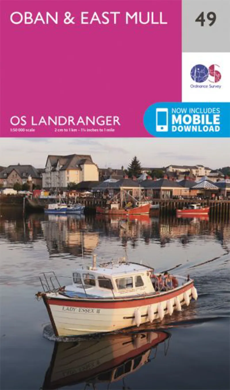 OS Landranger Map 49 - Oban and East Mull